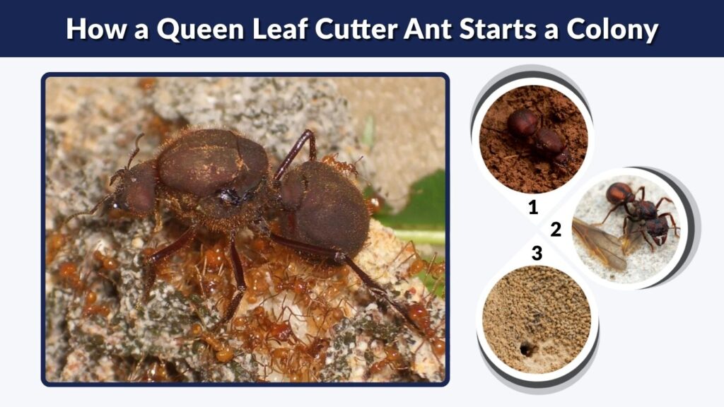 How a Queen Leaf Cutter Ant Starts a Colony