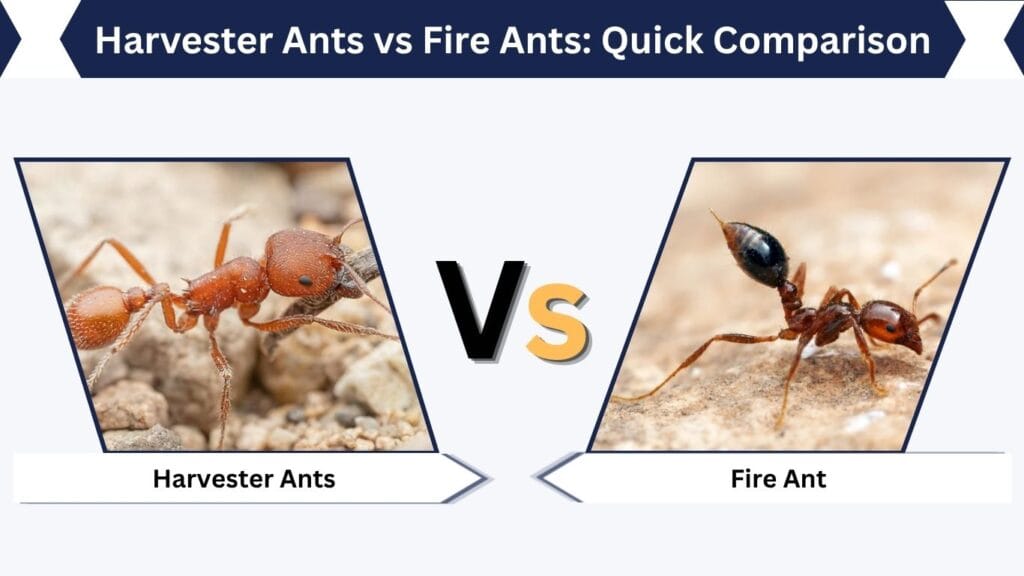 Harvester Ants vs Fire Ants: Quick Comparison