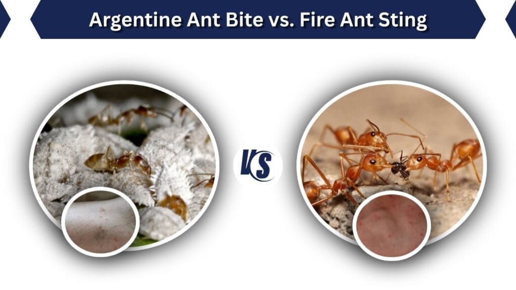 Argentine Ant Bite vs. Fire Ant Sting