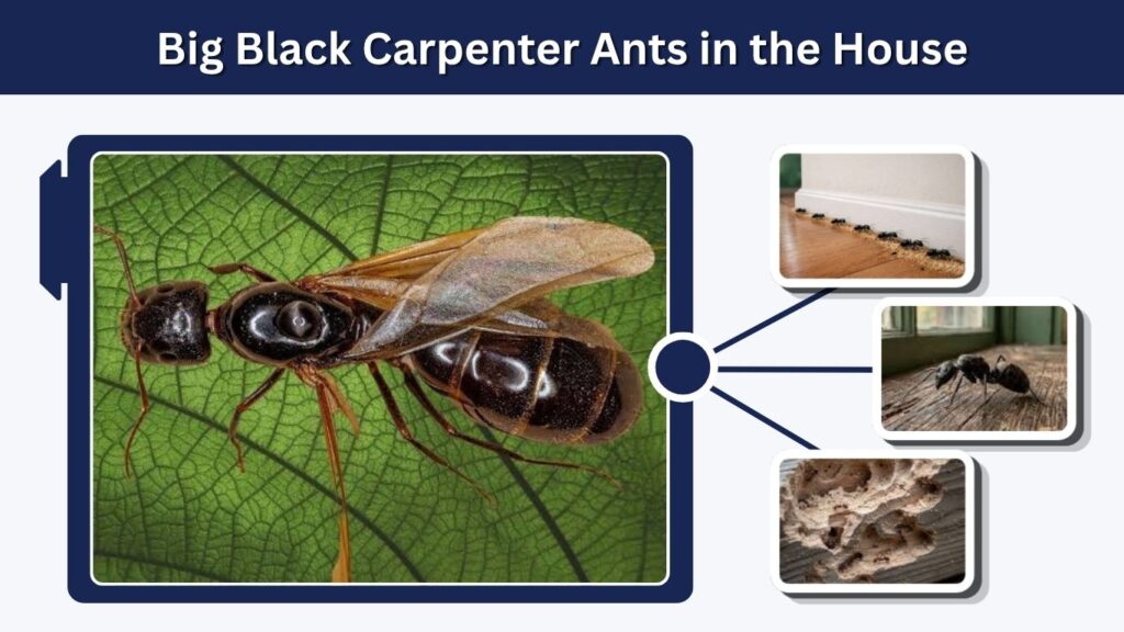 Big Black Carpenter Ants in the House