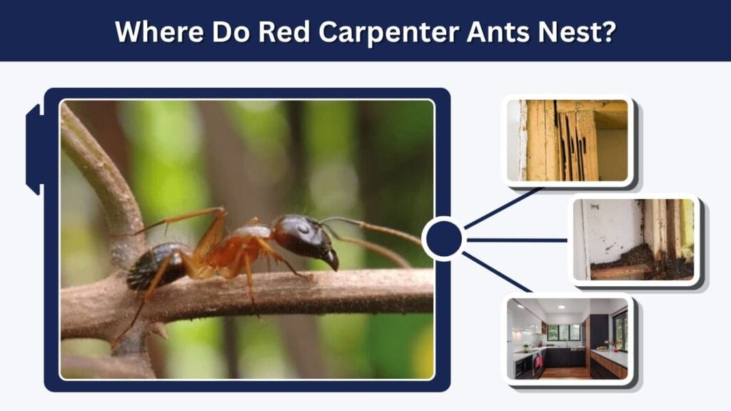 Where Do Red Carpenter Ants Nest?