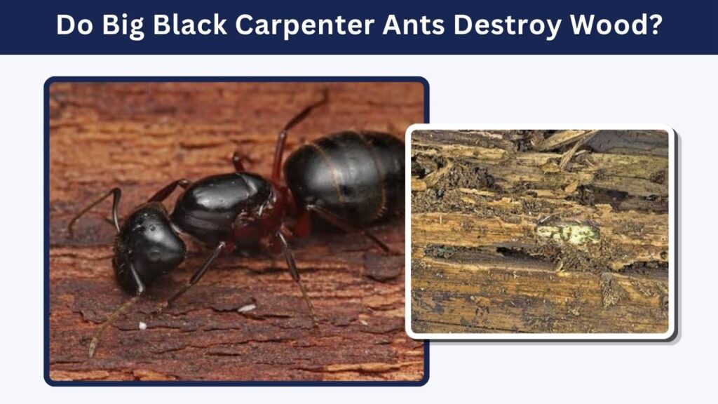 Do Big Black Carpenter Ants Destroy Wood?