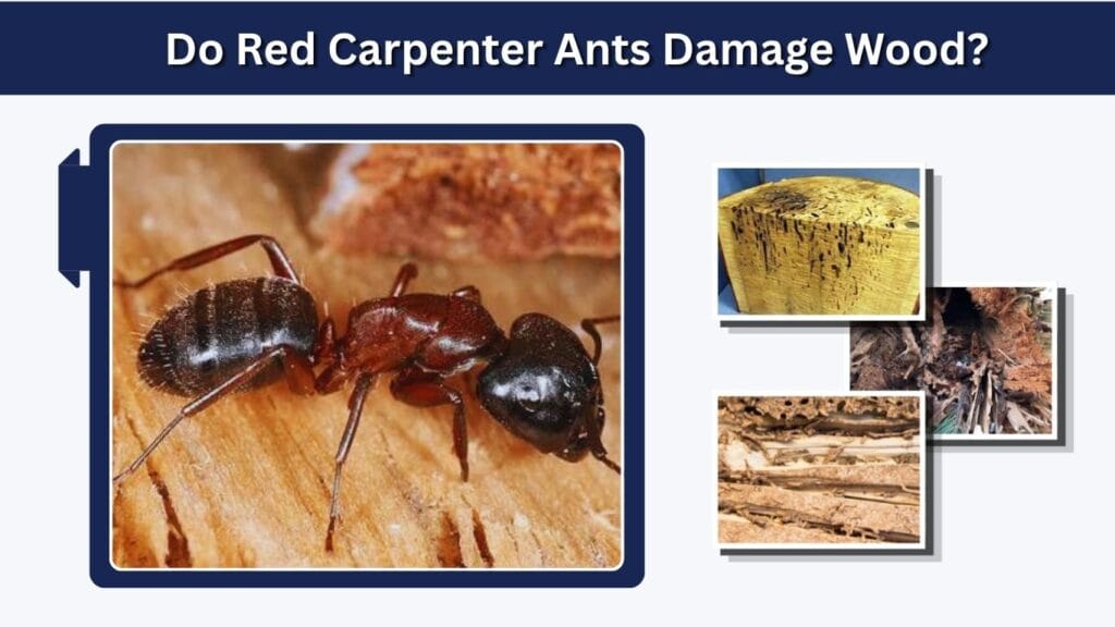Do Red Carpenter Ants Damage Wood?