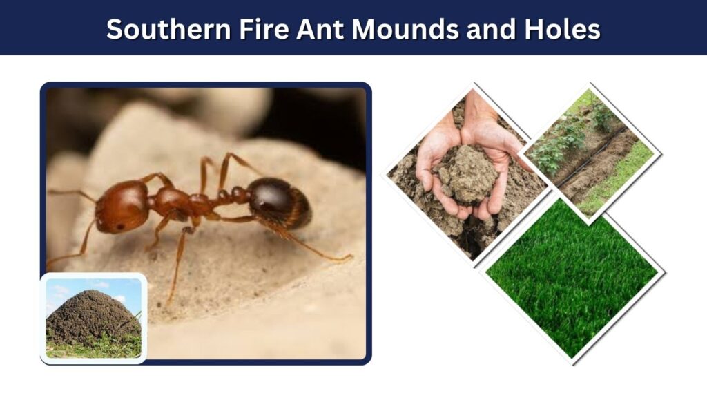 Southern Fire Ant Mounds and Holes