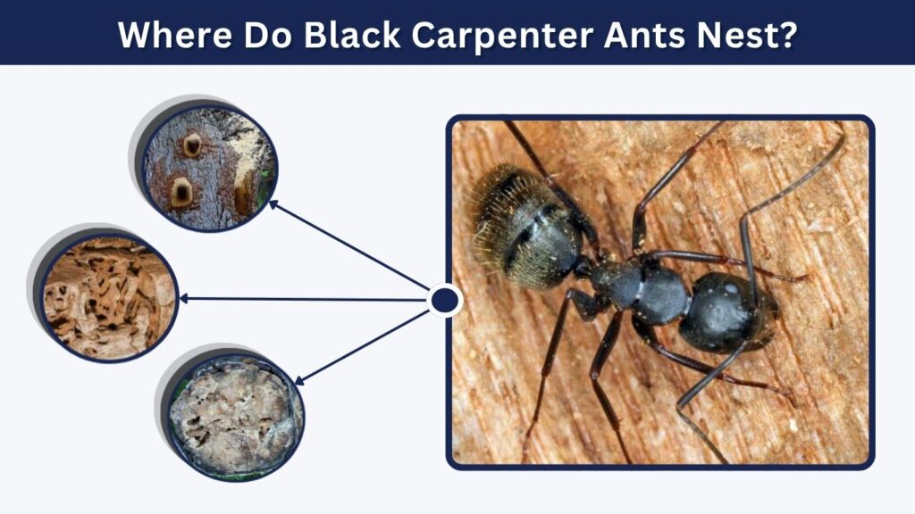 Where Do Black Carpenter Ants Nest?