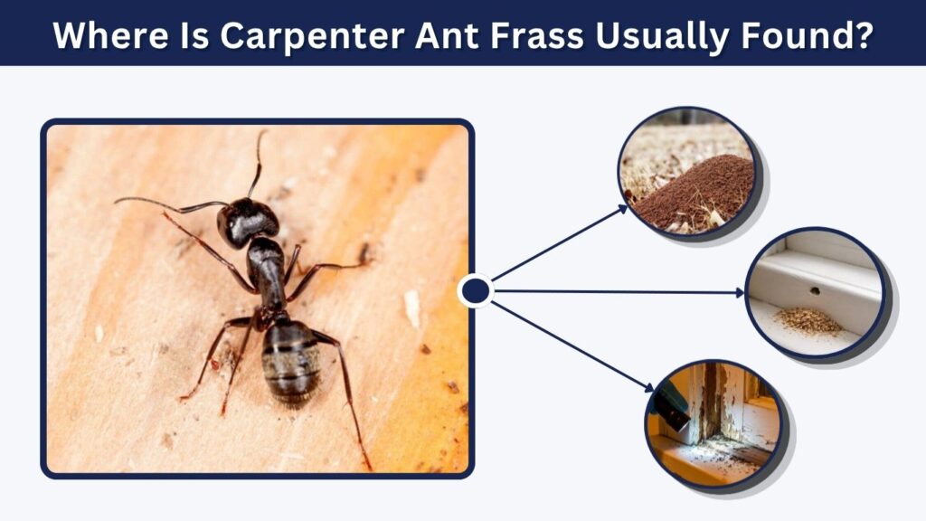 Where Is Carpenter Ant Frass Usually Found?
