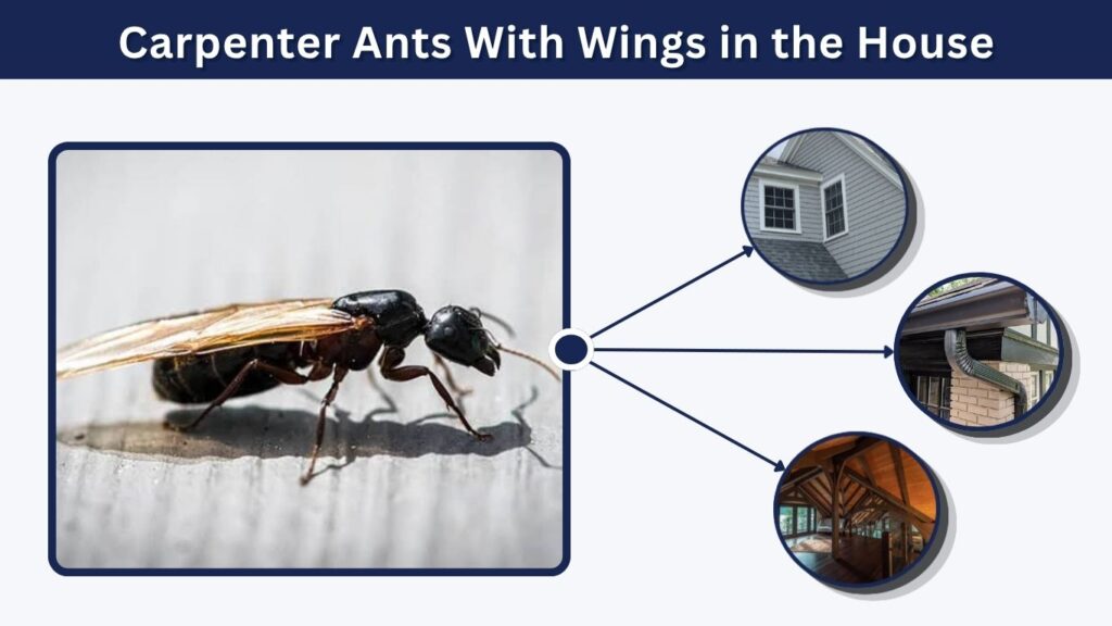 Carpenter Ants With Wings in the House
