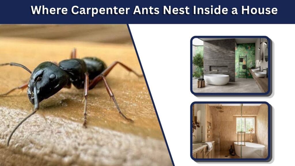 Where Carpenter Ants Nest Inside a House