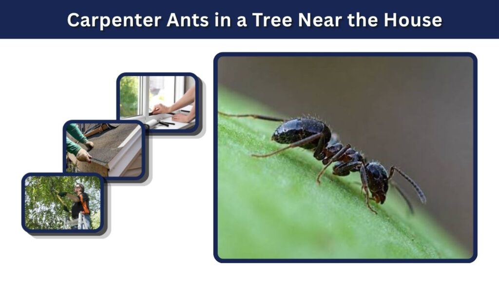 Carpenter Ants in a Tree Near the House
