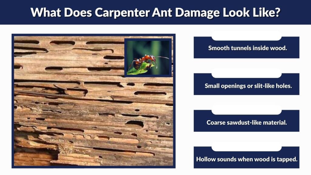 What Does Carpenter Ant Damage Look Like?