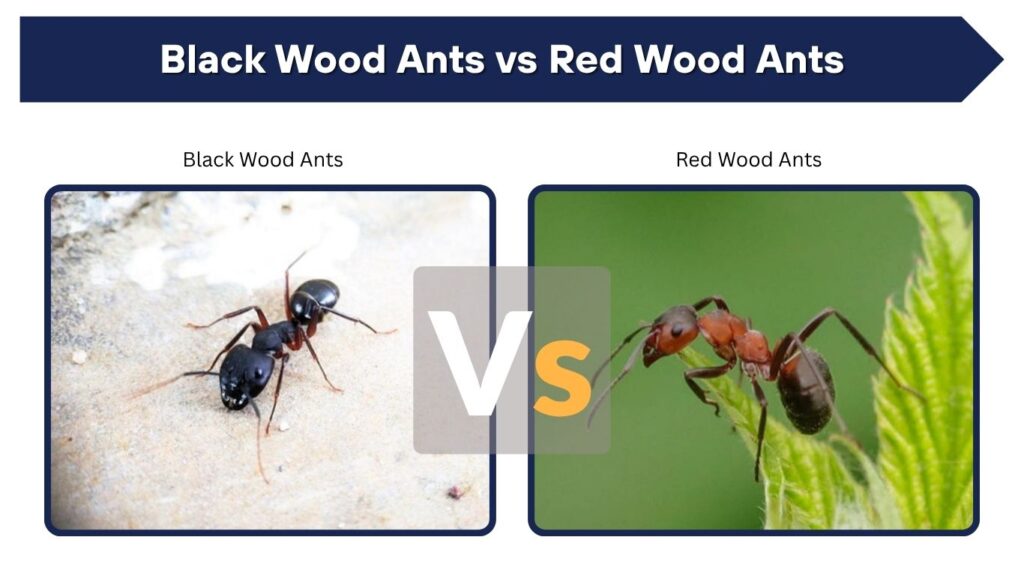 Black Wood Ants vs Red Wood Ants
